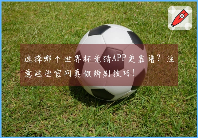 选择哪个世界杯竞猜APP更靠谱？注意这些官网真假辨别技巧！
